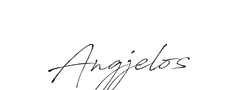 Use a signature maker to create a handwritten signature online. With this signature software, you can design (Antro_Vectra) your own signature for name Angjelos. Angjelos signature style 6 images and pictures png
