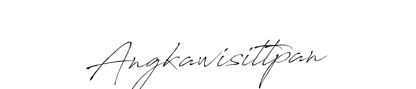 How to make Angkawisittpan name signature. Use Antro_Vectra style for creating short signs online. This is the latest handwritten sign. Angkawisittpan signature style 6 images and pictures png