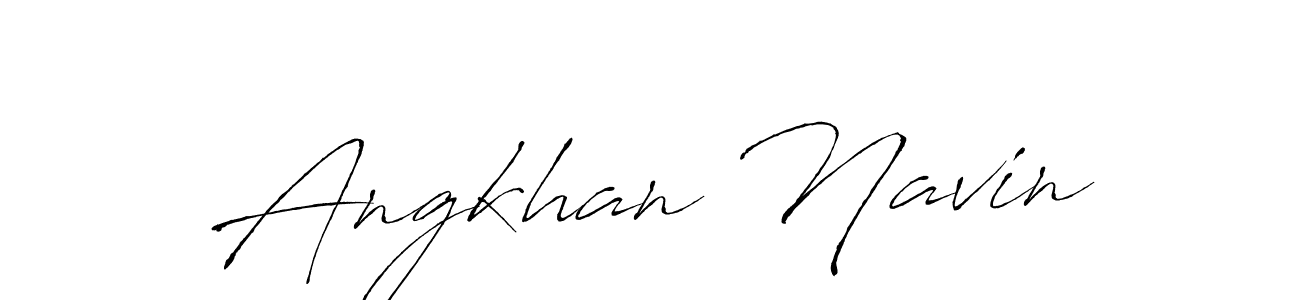 Make a beautiful signature design for name Angkhan Navin. With this signature (Antro_Vectra) style, you can create a handwritten signature for free. Angkhan Navin signature style 6 images and pictures png