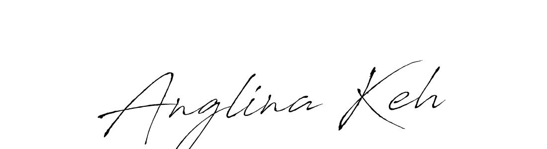 How to make Anglina Keh name signature. Use Antro_Vectra style for creating short signs online. This is the latest handwritten sign. Anglina Keh signature style 6 images and pictures png