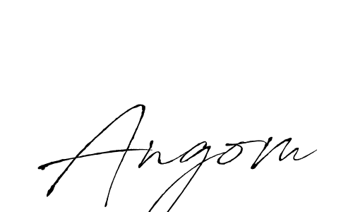 How to make Angom signature? Antro_Vectra is a professional autograph style. Create handwritten signature for Angom name. Angom signature style 6 images and pictures png