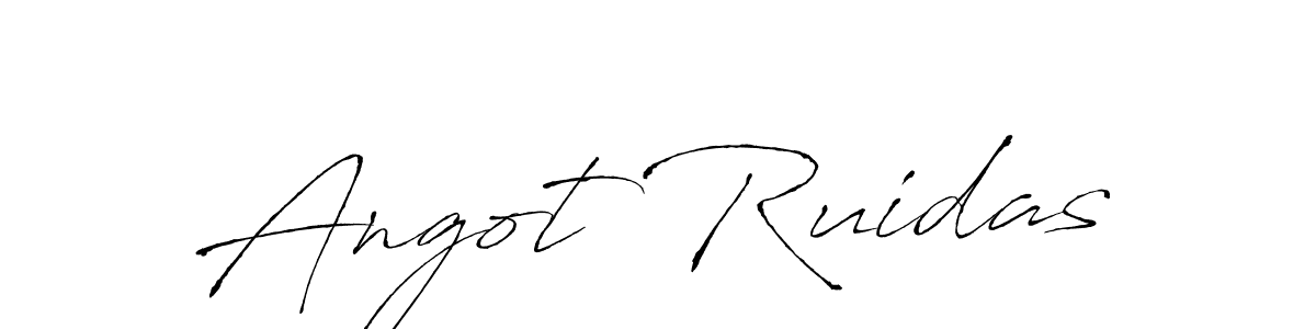 How to make Angot Ruidas name signature. Use Antro_Vectra style for creating short signs online. This is the latest handwritten sign. Angot Ruidas signature style 6 images and pictures png