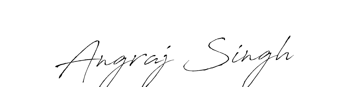 Make a beautiful signature design for name Angraj Singh. With this signature (Antro_Vectra) style, you can create a handwritten signature for free. Angraj Singh signature style 6 images and pictures png