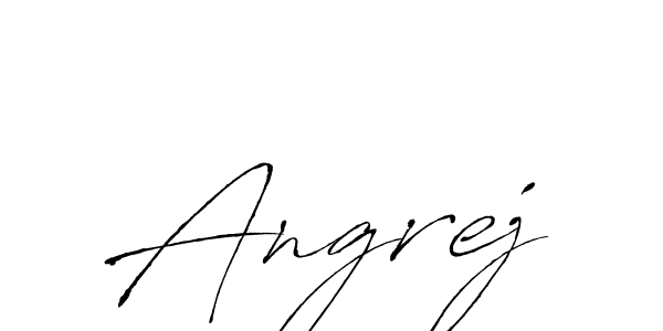 Make a beautiful signature design for name Angrej. With this signature (Antro_Vectra) style, you can create a handwritten signature for free. Angrej signature style 6 images and pictures png
