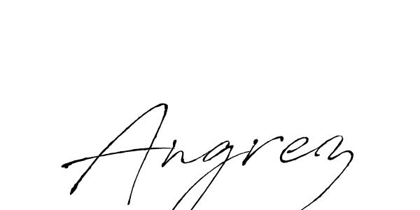 How to make Angrez name signature. Use Antro_Vectra style for creating short signs online. This is the latest handwritten sign. Angrez signature style 6 images and pictures png