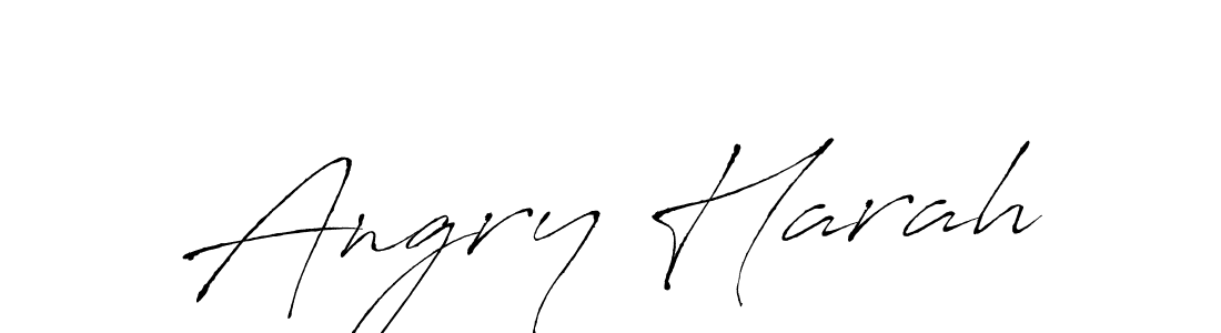 Angry Harah stylish signature style. Best Handwritten Sign (Antro_Vectra) for my name. Handwritten Signature Collection Ideas for my name Angry Harah. Angry Harah signature style 6 images and pictures png