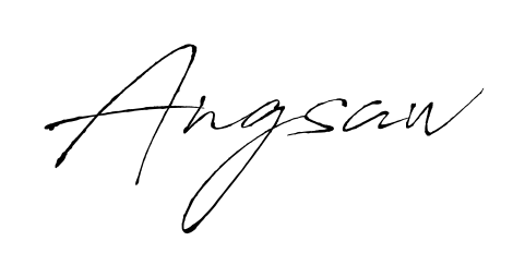 Discover the perfect balance of readability and style for Angsaw with Antro_Vectra font. Create your dream signature today. Angsaw signature style 6 images and pictures png