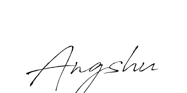 Use a signature maker to create a handwritten signature online. With this signature software, you can design (Antro_Vectra) your own signature for name Angshu. Angshu signature style 6 images and pictures png