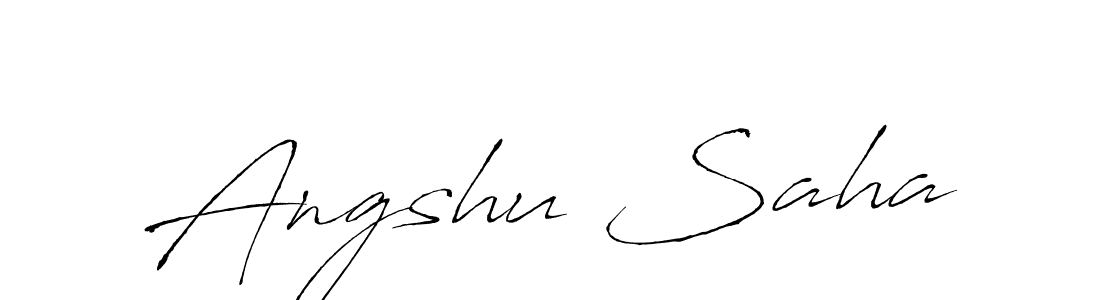 Use a signature maker to create a handwritten signature online. With this signature software, you can design (Antro_Vectra) your own signature for name Angshu Saha. Angshu Saha signature style 6 images and pictures png