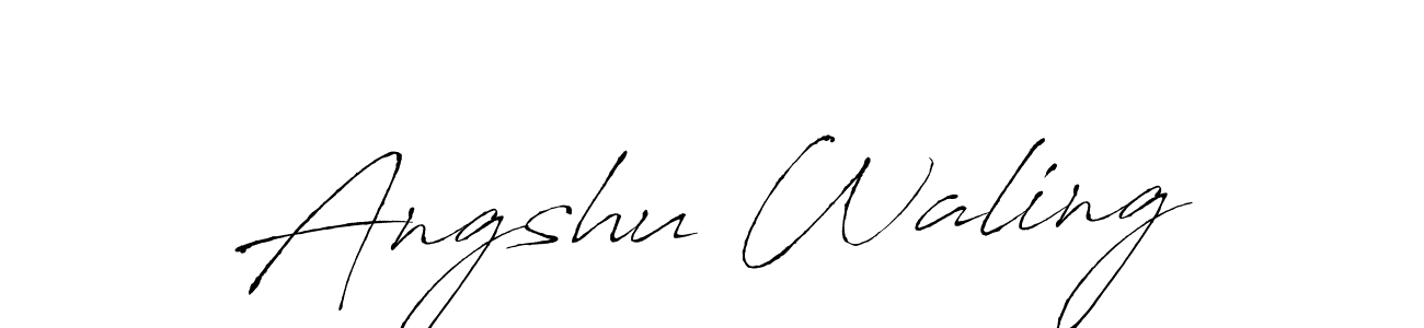 How to Draw Angshu Waling signature style? Antro_Vectra is a latest design signature styles for name Angshu Waling. Angshu Waling signature style 6 images and pictures png