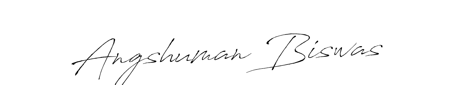 Create a beautiful signature design for name Angshuman Biswas. With this signature (Antro_Vectra) fonts, you can make a handwritten signature for free. Angshuman Biswas signature style 6 images and pictures png