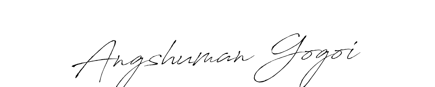 Design your own signature with our free online signature maker. With this signature software, you can create a handwritten (Antro_Vectra) signature for name Angshuman Gogoi. Angshuman Gogoi signature style 6 images and pictures png