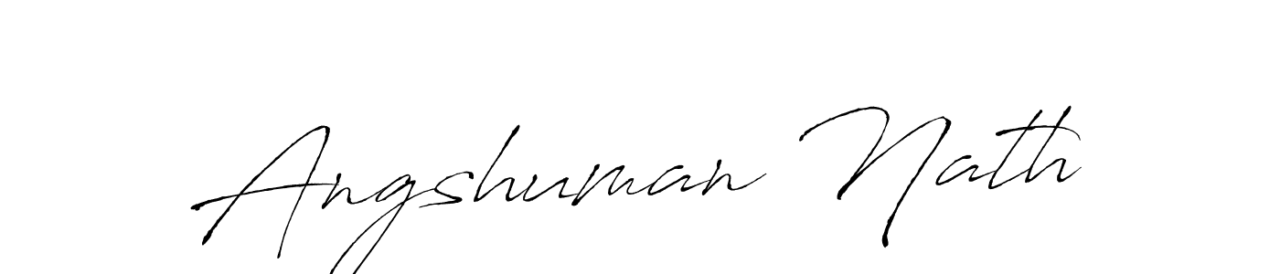 Create a beautiful signature design for name Angshuman Nath. With this signature (Antro_Vectra) fonts, you can make a handwritten signature for free. Angshuman Nath signature style 6 images and pictures png