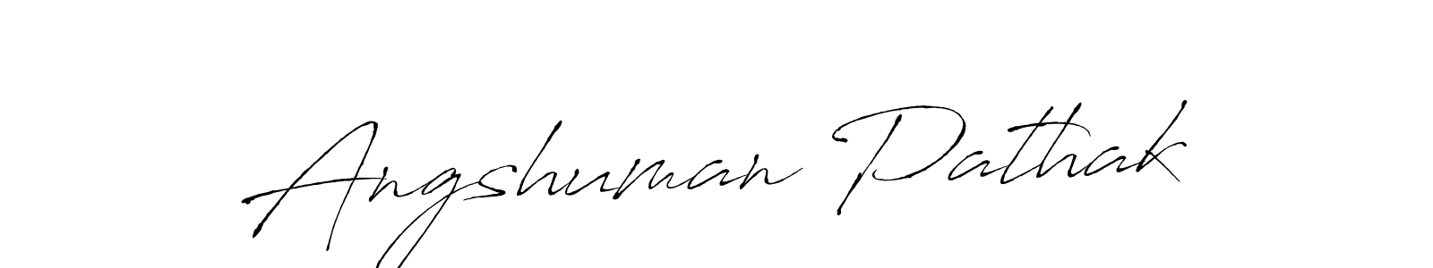 Create a beautiful signature design for name Angshuman Pathak. With this signature (Antro_Vectra) fonts, you can make a handwritten signature for free. Angshuman Pathak signature style 6 images and pictures png