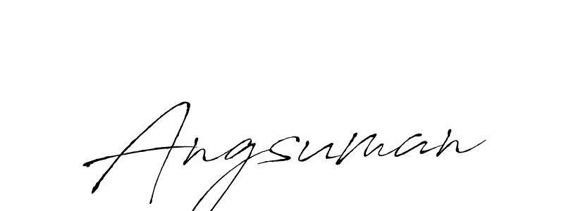 Use a signature maker to create a handwritten signature online. With this signature software, you can design (Antro_Vectra) your own signature for name Angsuman. Angsuman signature style 6 images and pictures png