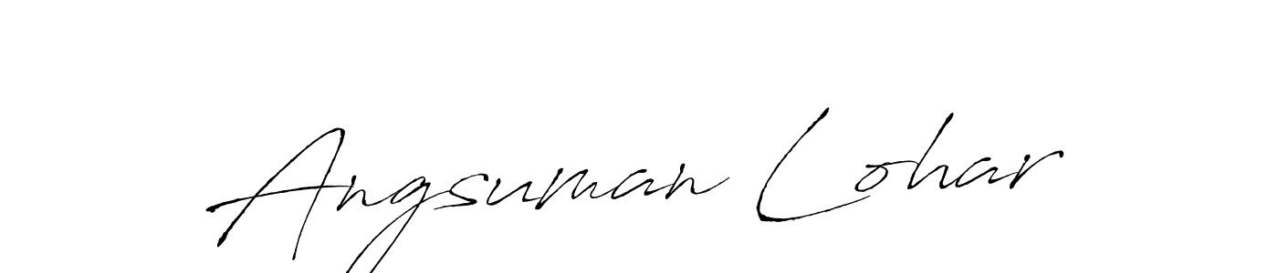 How to make Angsuman Lohar name signature. Use Antro_Vectra style for creating short signs online. This is the latest handwritten sign. Angsuman Lohar signature style 6 images and pictures png