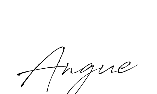 Angue stylish signature style. Best Handwritten Sign (Antro_Vectra) for my name. Handwritten Signature Collection Ideas for my name Angue. Angue signature style 6 images and pictures png