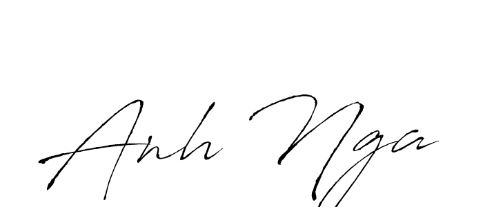 This is the best signature style for the Anh Nga name. Also you like these signature font (Antro_Vectra). Mix name signature. Anh Nga signature style 6 images and pictures png