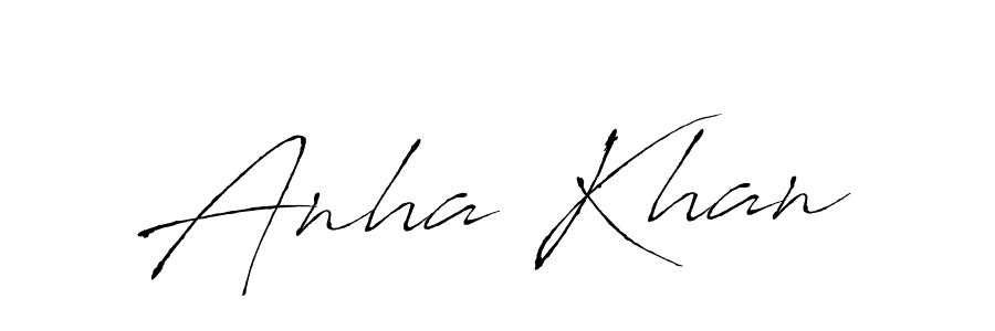 The best way (Antro_Vectra) to make a short signature is to pick only two or three words in your name. The name Anha Khan include a total of six letters. For converting this name. Anha Khan signature style 6 images and pictures png