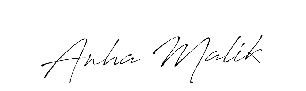 The best way (Antro_Vectra) to make a short signature is to pick only two or three words in your name. The name Anha Malik include a total of six letters. For converting this name. Anha Malik signature style 6 images and pictures png