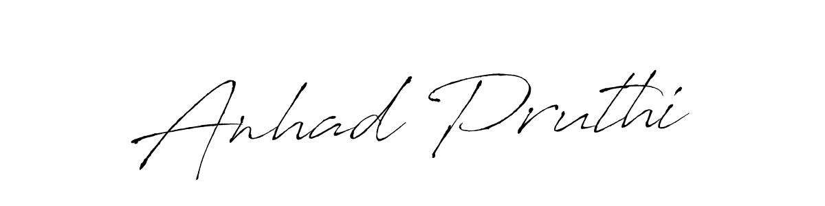 Also we have Anhad Pruthi name is the best signature style. Create professional handwritten signature collection using Antro_Vectra autograph style. Anhad Pruthi signature style 6 images and pictures png