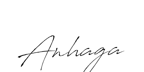 How to make Anhaga signature? Antro_Vectra is a professional autograph style. Create handwritten signature for Anhaga name. Anhaga signature style 6 images and pictures png