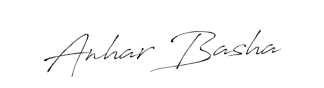 Use a signature maker to create a handwritten signature online. With this signature software, you can design (Antro_Vectra) your own signature for name Anhar Basha. Anhar Basha signature style 6 images and pictures png
