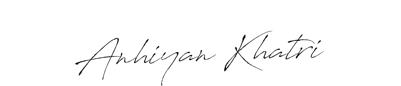 Design your own signature with our free online signature maker. With this signature software, you can create a handwritten (Antro_Vectra) signature for name Anhiyan Khatri. Anhiyan Khatri signature style 6 images and pictures png