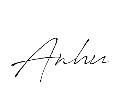 Make a beautiful signature design for name Anhu. Use this online signature maker to create a handwritten signature for free. Anhu signature style 6 images and pictures png