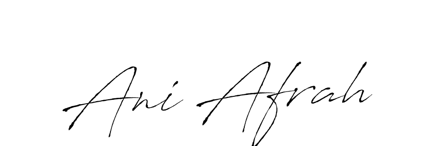 Antro_Vectra is a professional signature style that is perfect for those who want to add a touch of class to their signature. It is also a great choice for those who want to make their signature more unique. Get Ani Afrah name to fancy signature for free. Ani Afrah signature style 6 images and pictures png