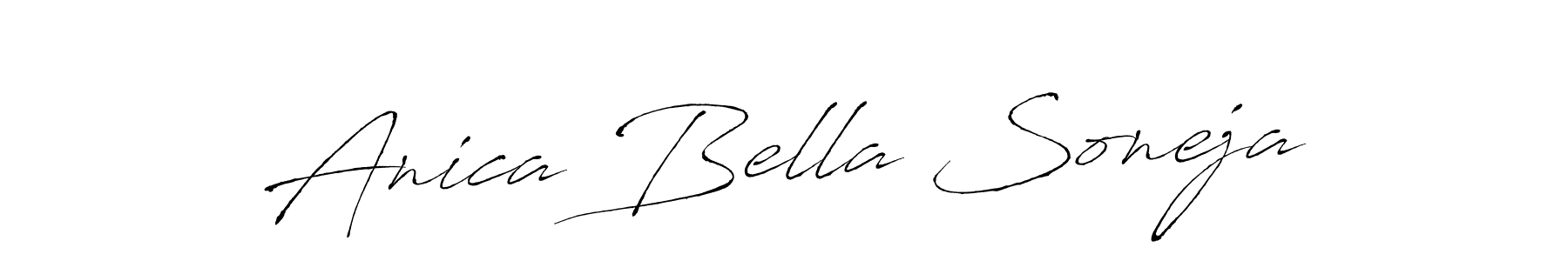 Anica Bella Soneja stylish signature style. Best Handwritten Sign (Antro_Vectra) for my name. Handwritten Signature Collection Ideas for my name Anica Bella Soneja. Anica Bella Soneja signature style 6 images and pictures png