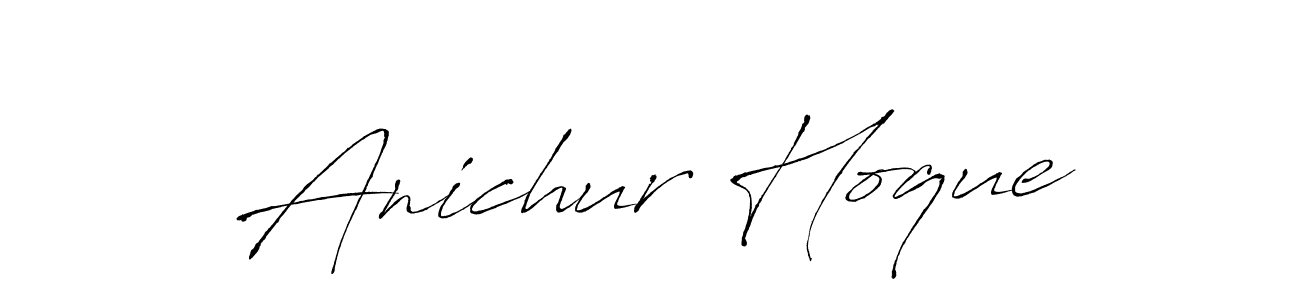 How to make Anichur Hoque signature? Antro_Vectra is a professional autograph style. Create handwritten signature for Anichur Hoque name. Anichur Hoque signature style 6 images and pictures png