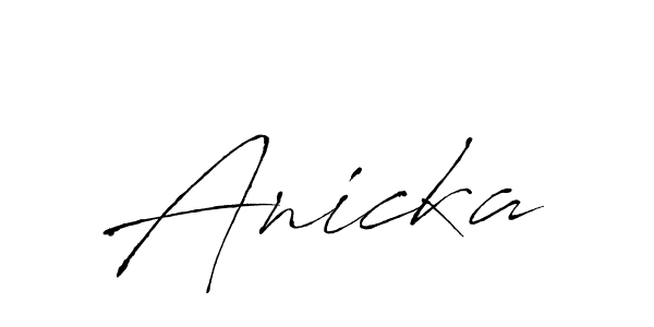 Make a beautiful signature design for name Anicka. With this signature (Antro_Vectra) style, you can create a handwritten signature for free. Anicka signature style 6 images and pictures png