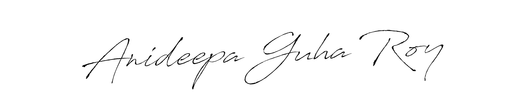 Create a beautiful signature design for name Anideepa Guha Roy. With this signature (Antro_Vectra) fonts, you can make a handwritten signature for free. Anideepa Guha Roy signature style 6 images and pictures png