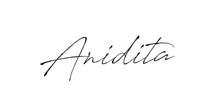 The best way (Antro_Vectra) to make a short signature is to pick only two or three words in your name. The name Anidita include a total of six letters. For converting this name. Anidita signature style 6 images and pictures png