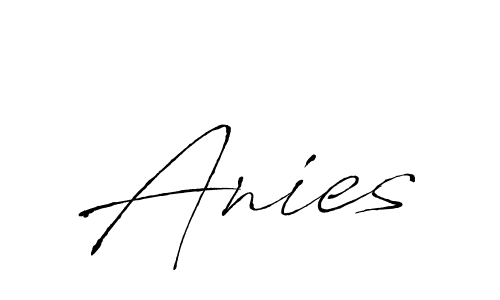 Create a beautiful signature design for name Anies. With this signature (Antro_Vectra) fonts, you can make a handwritten signature for free. Anies signature style 6 images and pictures png