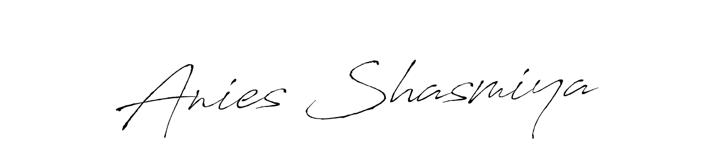 Use a signature maker to create a handwritten signature online. With this signature software, you can design (Antro_Vectra) your own signature for name Anies Shasmiya. Anies Shasmiya signature style 6 images and pictures png