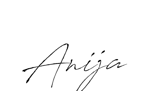 How to make Anija signature? Antro_Vectra is a professional autograph style. Create handwritten signature for Anija name. Anija signature style 6 images and pictures png