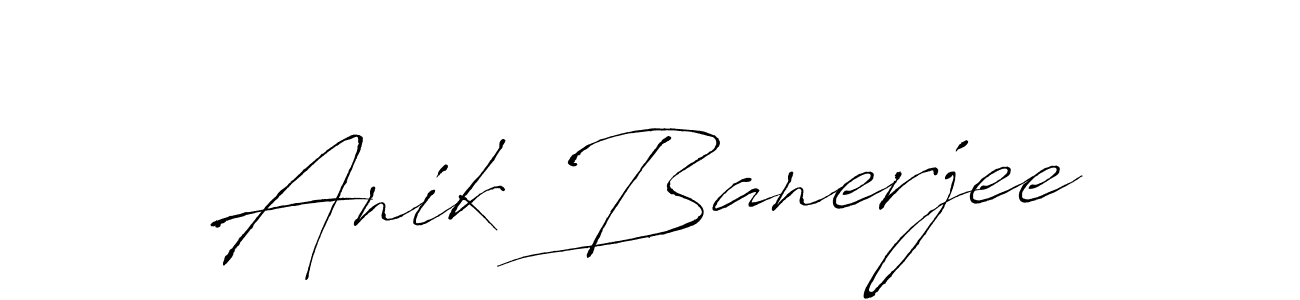 Create a beautiful signature design for name Anik Banerjee. With this signature (Antro_Vectra) fonts, you can make a handwritten signature for free. Anik Banerjee signature style 6 images and pictures png