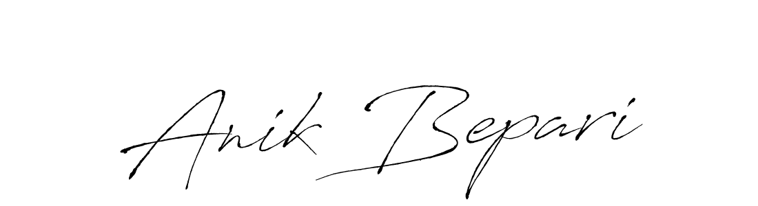 How to make Anik Bepari signature? Antro_Vectra is a professional autograph style. Create handwritten signature for Anik Bepari name. Anik Bepari signature style 6 images and pictures png