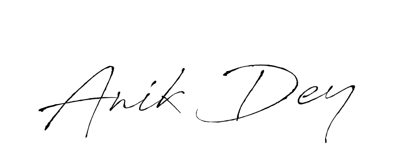 Anik Dey stylish signature style. Best Handwritten Sign (Antro_Vectra) for my name. Handwritten Signature Collection Ideas for my name Anik Dey. Anik Dey signature style 6 images and pictures png
