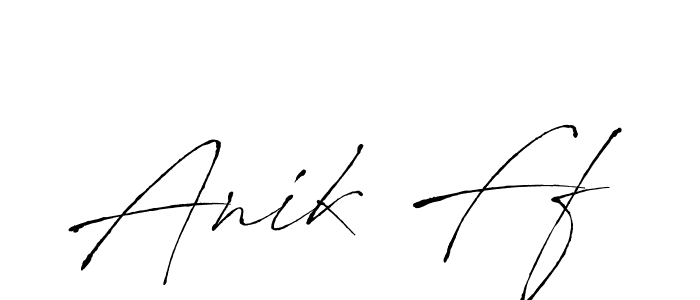 Design your own signature with our free online signature maker. With this signature software, you can create a handwritten (Antro_Vectra) signature for name Anik Ff. Anik Ff signature style 6 images and pictures png