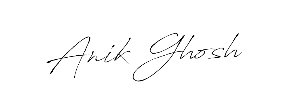 Also we have Anik Ghosh name is the best signature style. Create professional handwritten signature collection using Antro_Vectra autograph style. Anik Ghosh signature style 6 images and pictures png