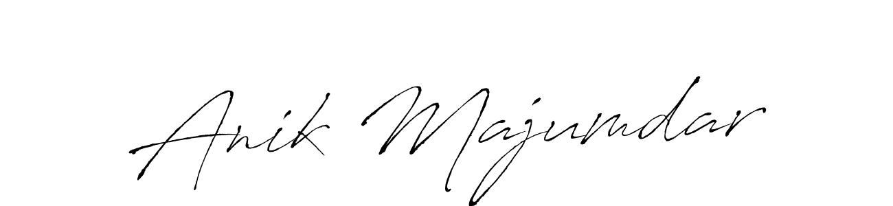 How to make Anik Majumdar signature? Antro_Vectra is a professional autograph style. Create handwritten signature for Anik Majumdar name. Anik Majumdar signature style 6 images and pictures png
