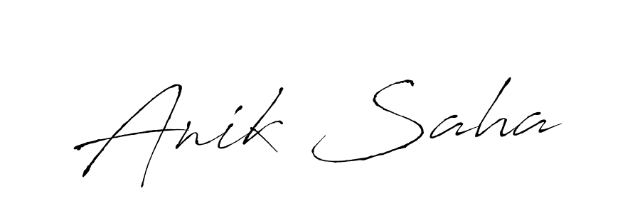 Create a beautiful signature design for name Anik Saha. With this signature (Antro_Vectra) fonts, you can make a handwritten signature for free. Anik Saha signature style 6 images and pictures png
