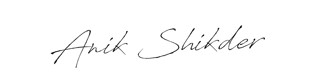 Make a beautiful signature design for name Anik Shikder. With this signature (Antro_Vectra) style, you can create a handwritten signature for free. Anik Shikder signature style 6 images and pictures png