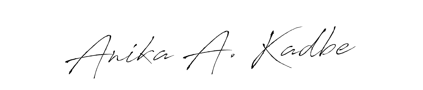 How to Draw Anika A. Kadbe signature style? Antro_Vectra is a latest design signature styles for name Anika A. Kadbe. Anika A. Kadbe signature style 6 images and pictures png