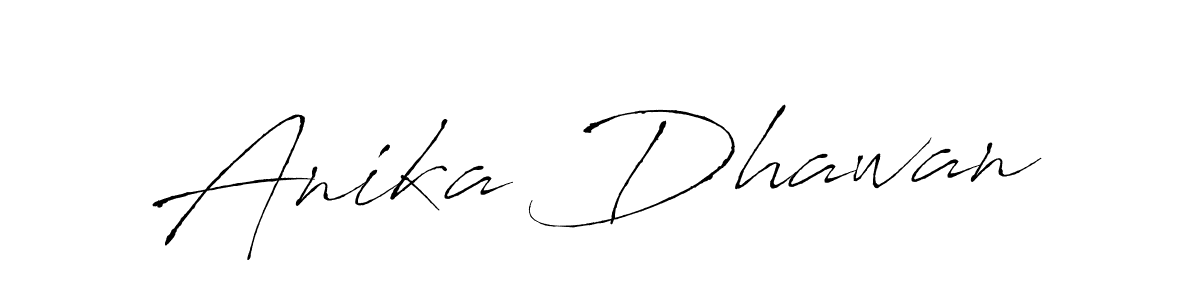 Design your own signature with our free online signature maker. With this signature software, you can create a handwritten (Antro_Vectra) signature for name Anika Dhawan. Anika Dhawan signature style 6 images and pictures png