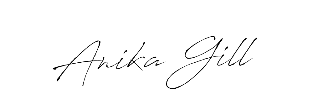 Make a beautiful signature design for name Anika Gill. Use this online signature maker to create a handwritten signature for free. Anika Gill signature style 6 images and pictures png