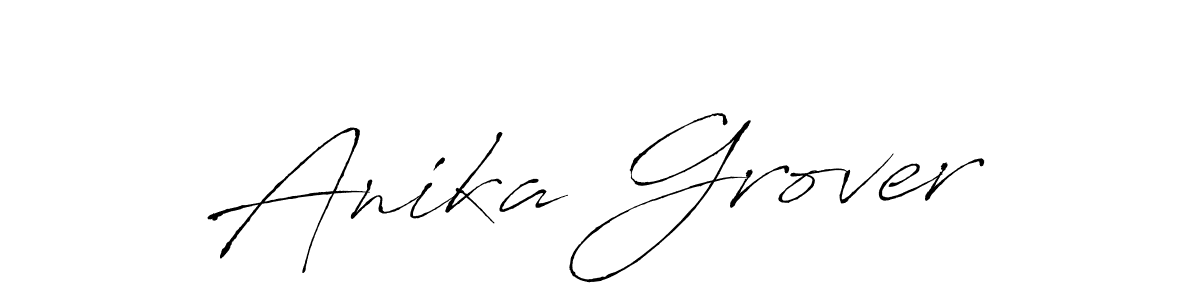 Anika Grover stylish signature style. Best Handwritten Sign (Antro_Vectra) for my name. Handwritten Signature Collection Ideas for my name Anika Grover. Anika Grover signature style 6 images and pictures png